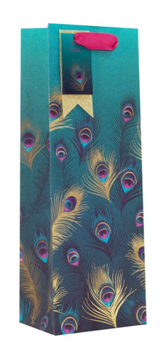 Picture of LAVISH FEATHERS BOTTLE BAG